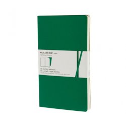 Записная книжка Moleskine Volant (нелинованная, 2 шт.), Large, изумрудная