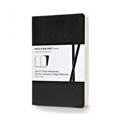 Записная книжка Moleskine Volant (нелинованная, 2 шт.), Pocket, черная