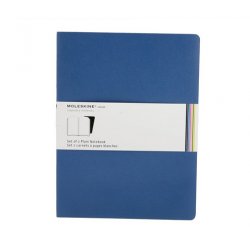 Записная книжка Moleskine Volant (нелинованная, 2 шт.), XLarge, синяя