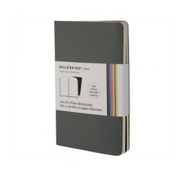 Записная книжка Moleskine Volant (нелинованная, 2 шт.), XSmall, серая