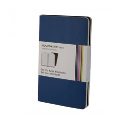 Записная книжка Moleskine Volant (в линейку, 2 шт.), Pocket, синяя