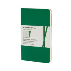 Записная книжка Moleskine Volant (в линейку, 2 шт.), Pocket, изумрудная