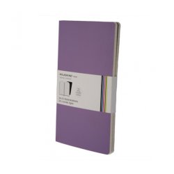 Записная книжка Moleskine Volant (в линейку, 2 шт.), Large, пурпурная