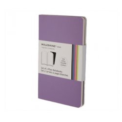 Записная книжка Moleskine Volant (нелинованная, 2 шт.), Pocket, пурпурная