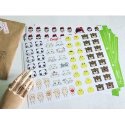 Emoji_Зверюшки. Лист виниловых наклеек А4