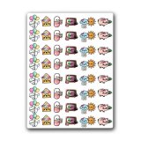 Small Icons Set. Лист виниловых наклеек А6