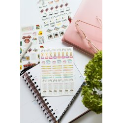 Back to School. Комплект из 3-х листов виниловых наклеек А6