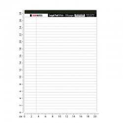 INDINOTES Legal Pad White - белый юридический блокнот А4
