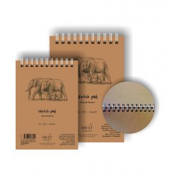SMLT Скетчбук Sketch Pad Natural Brown на спирали А4